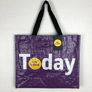 LIFE IS GOOD | Smoky Plum Recycled Tote Dot Today Bag